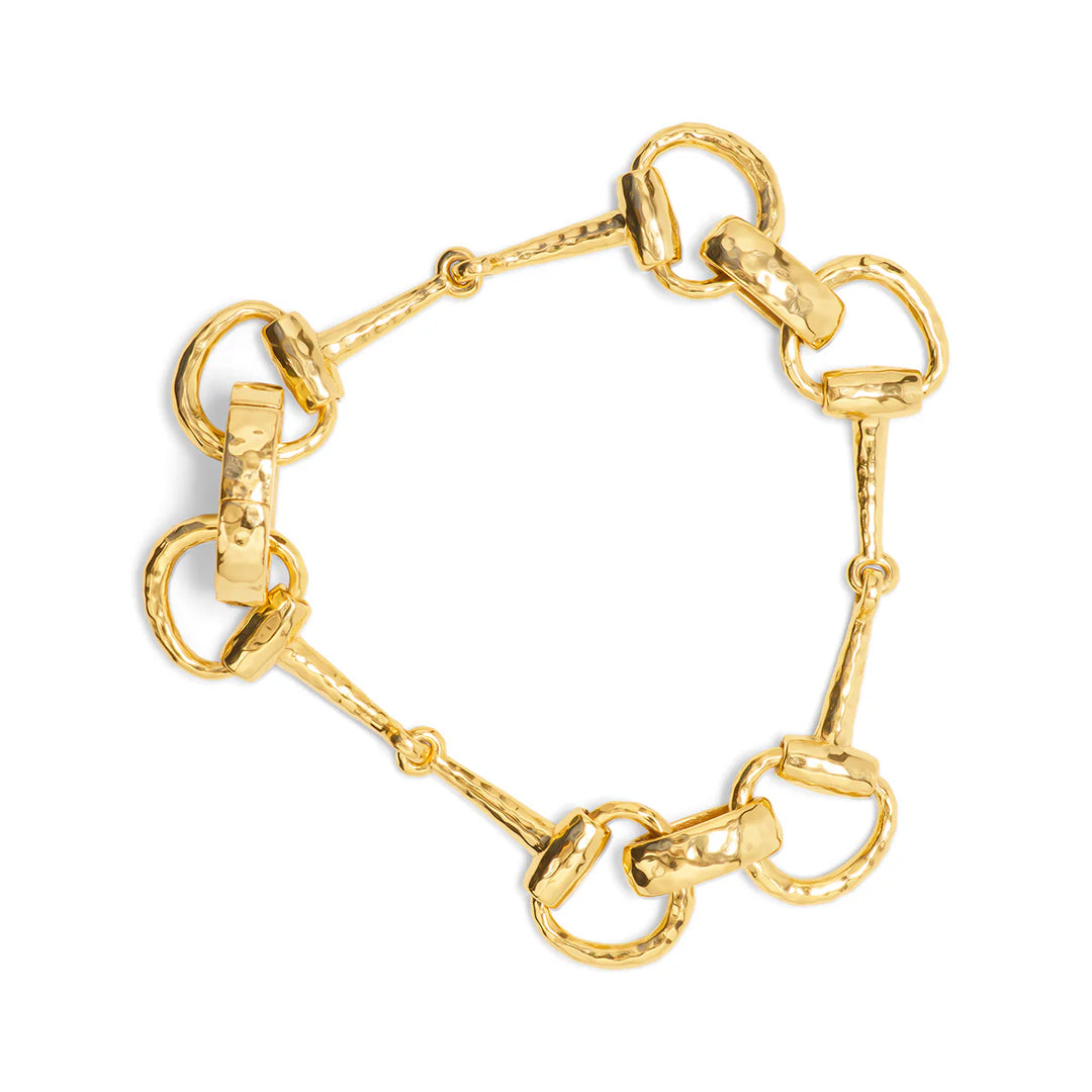 Capucine De Wolf Equestrian Snaffle Bit Bracelet, 8" - Gold
