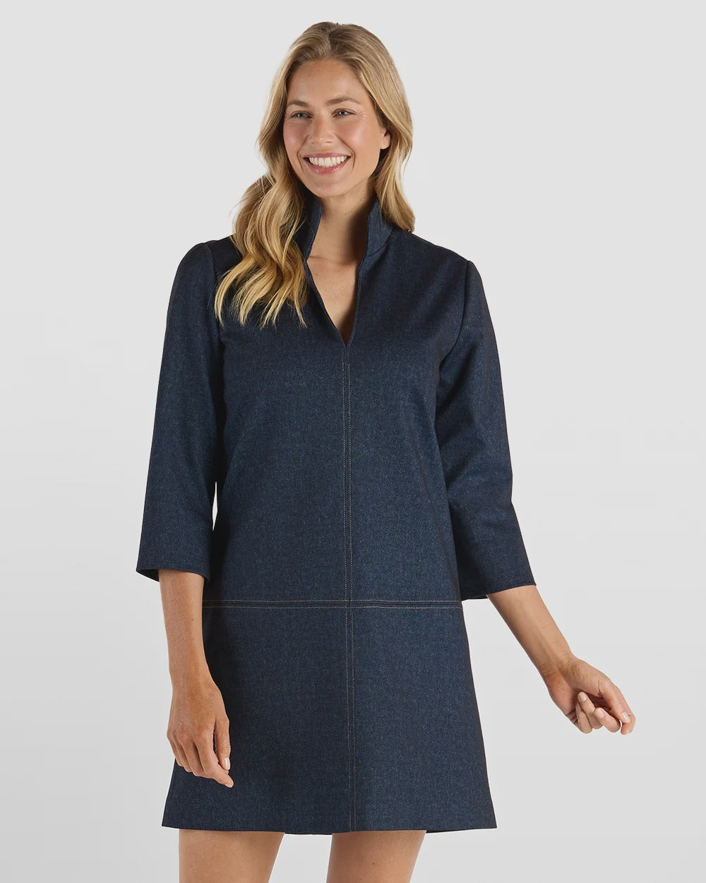 Jude Connally Callie Dress Jude Denim in Navy Saddle – Sugar & Spice