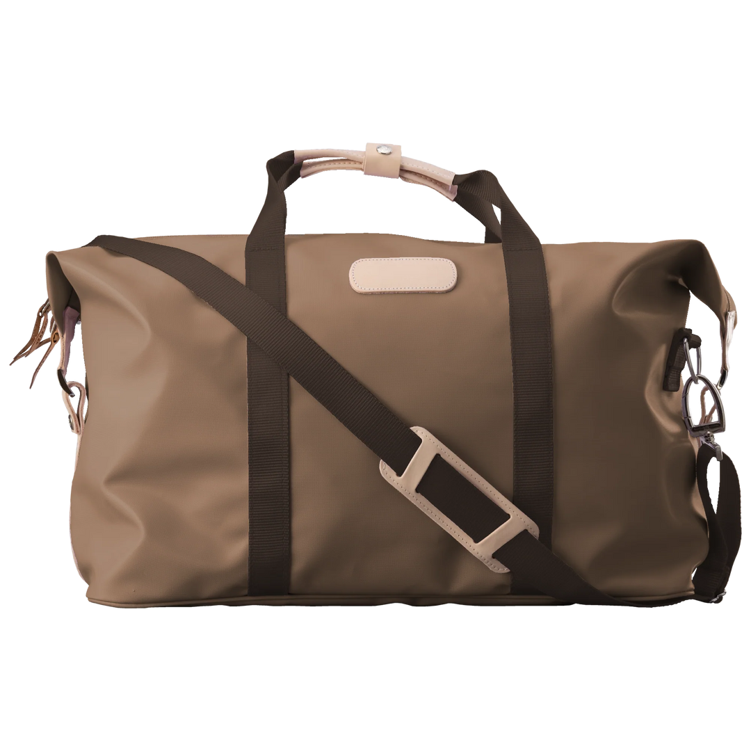 Jon Hart Weekender Bag in Saddle Coated Canvas