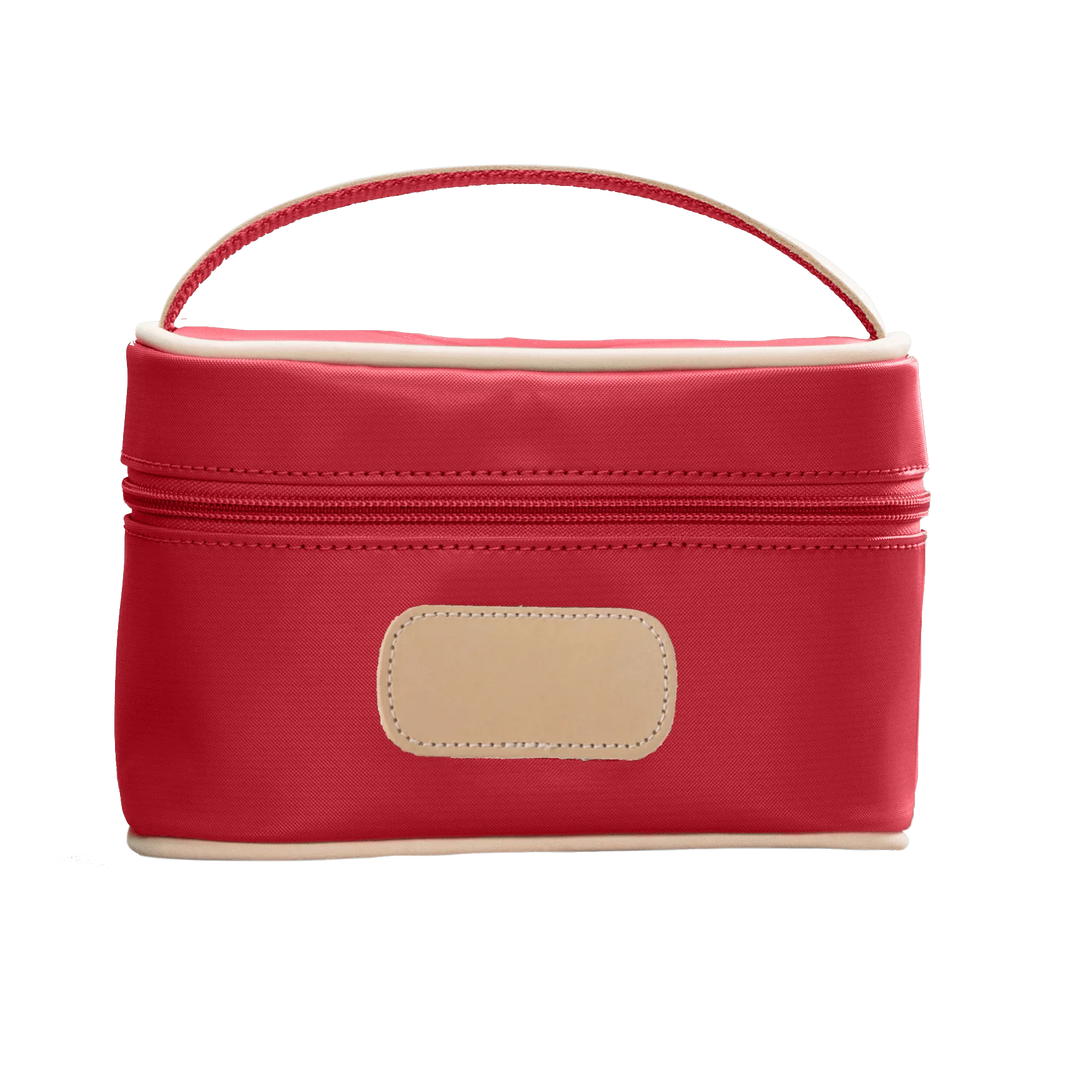 Jon Hart Mini Makeup Case in Red Coated Canvas