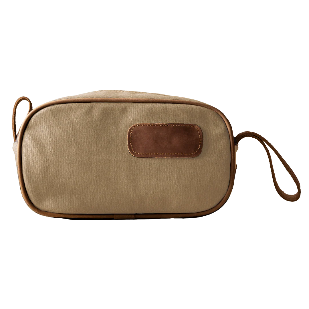 Jon Hart JH Shave Kit in Khaki Canvas