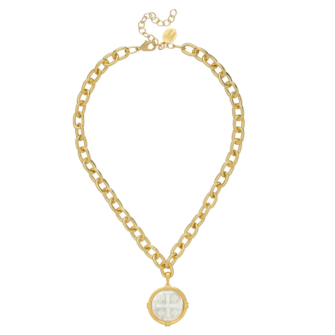 Susan Shaw Ida Jerusalem Cross Necklace