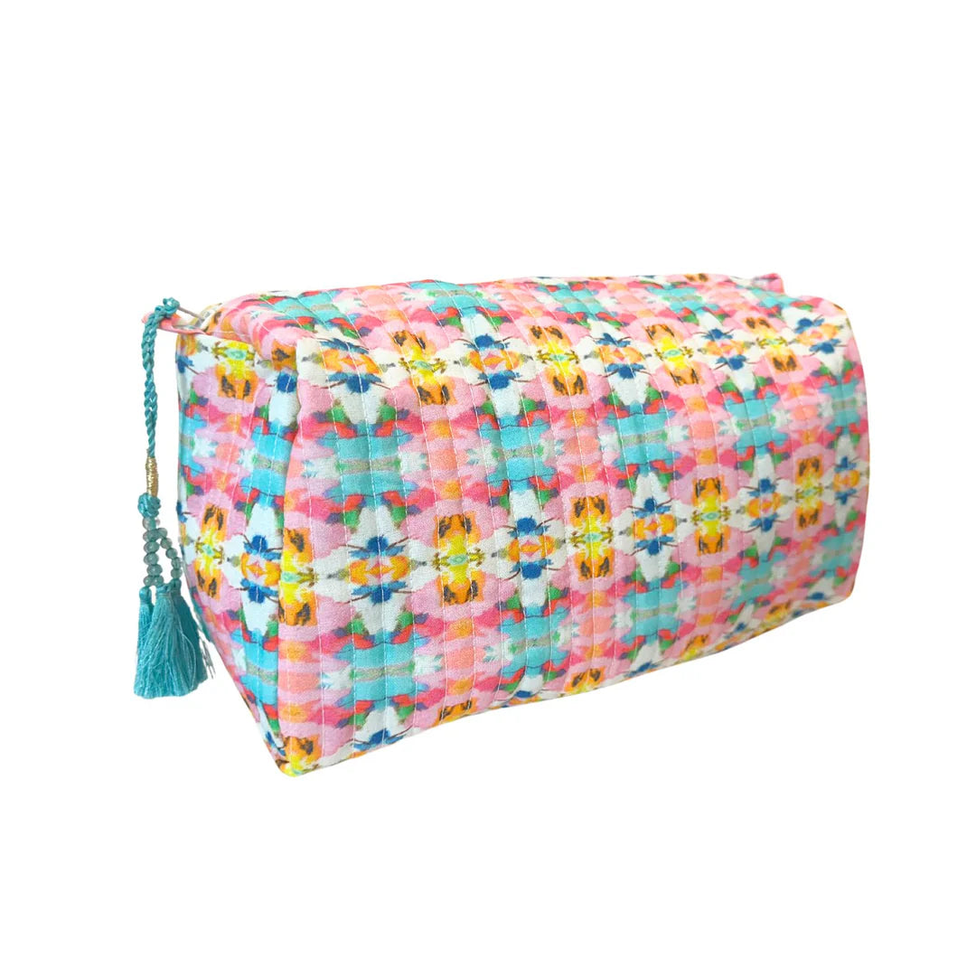 Laura Park Small Cosmetic Bag in Sumner Pink