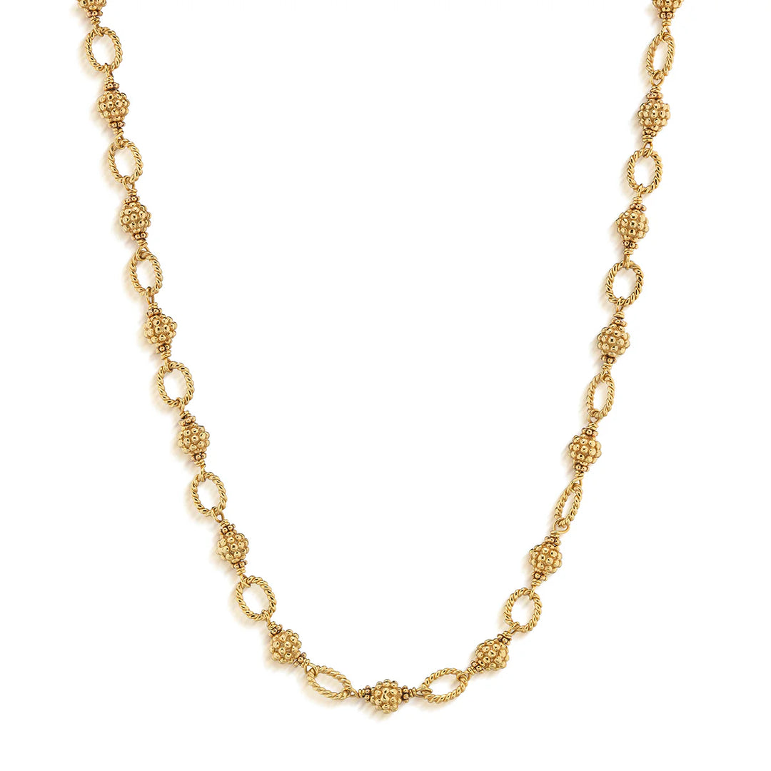 Capucine De Wolf Berry & Bead Chain, 18" - Gold