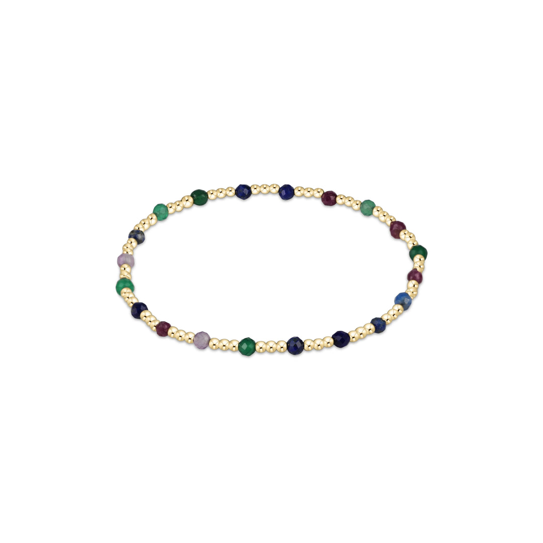 Enewton Gemstone Gold Sincerity Pattern 3mm Bead Bracelet - Hot Mess Fall Winter 25