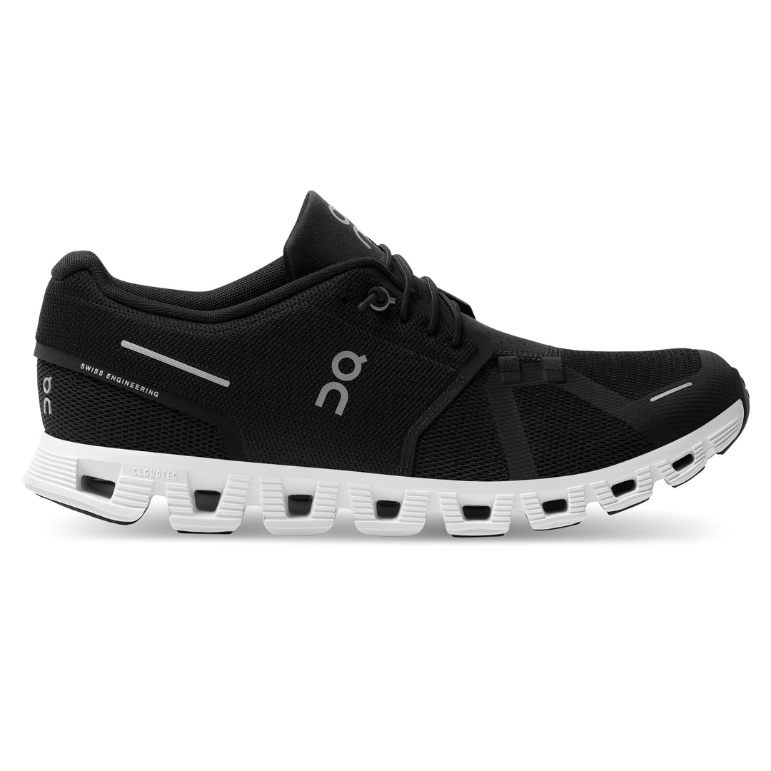 Men's On Cloud 5 Running Shoe in Black / White