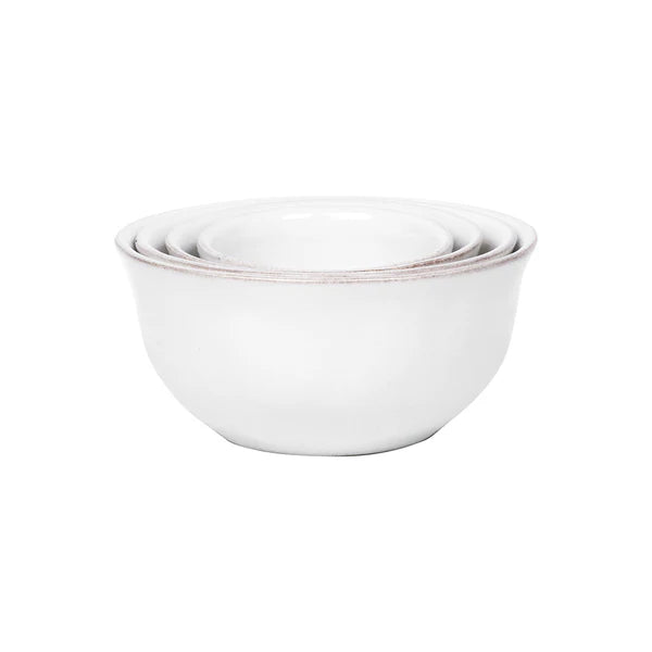 Juliska Puro Nesting Prep Bowl Set/4pc in Whitewash