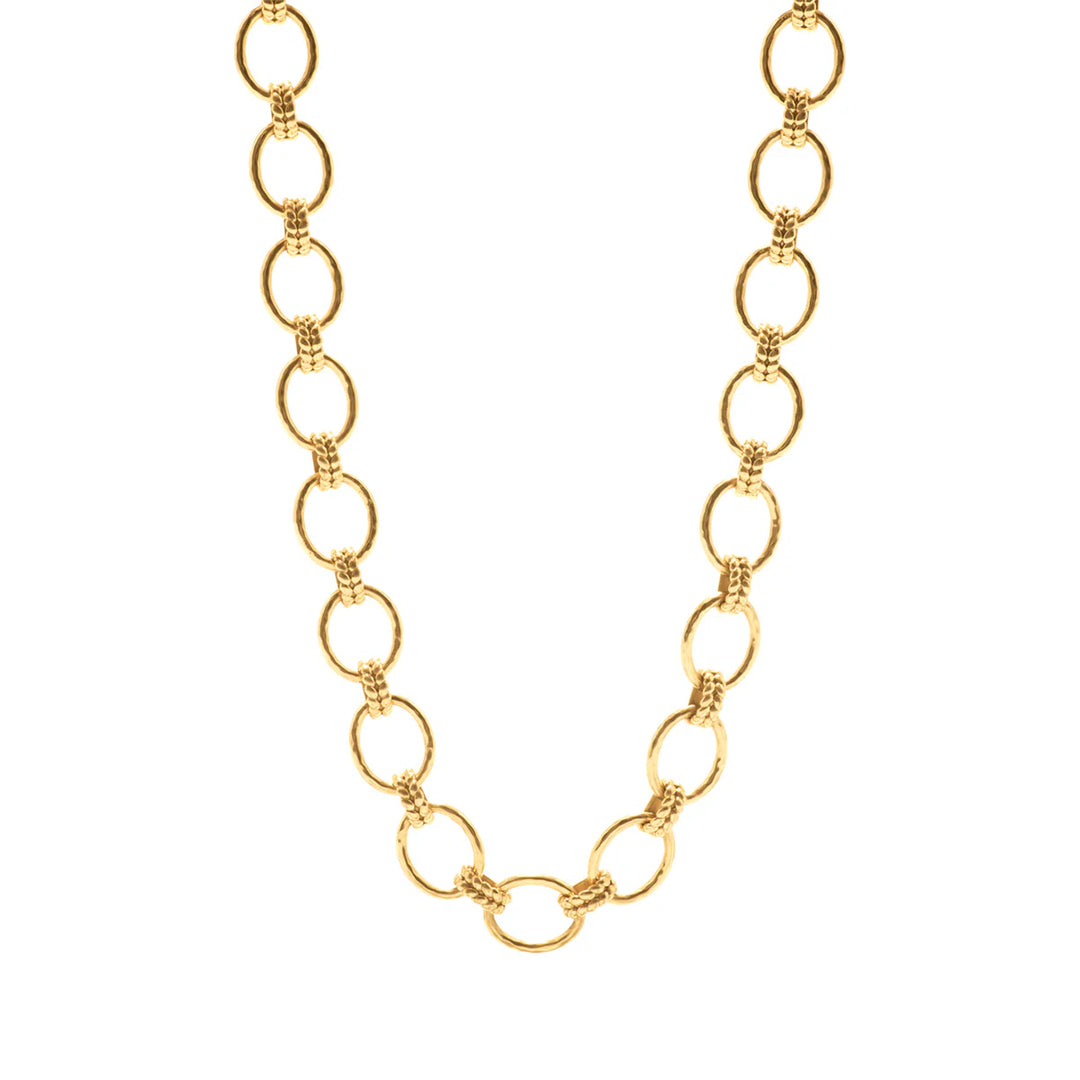 Capucine De Wolf Cleopatra Grande Link Necklace, 16"+2'' - Gold