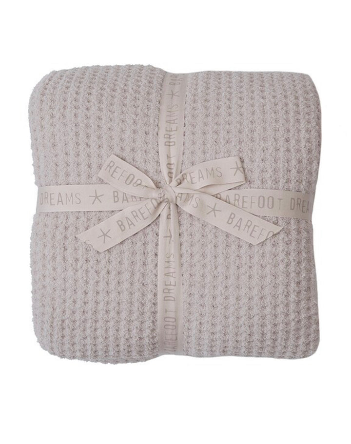 Barefoot Dreams CozyChic® Waffle Bed Blanket in Stone