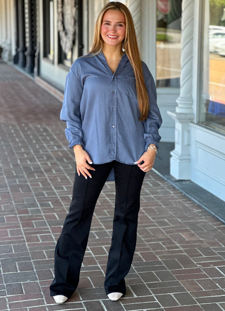 Dear John Galina Top in Vintage Indigo