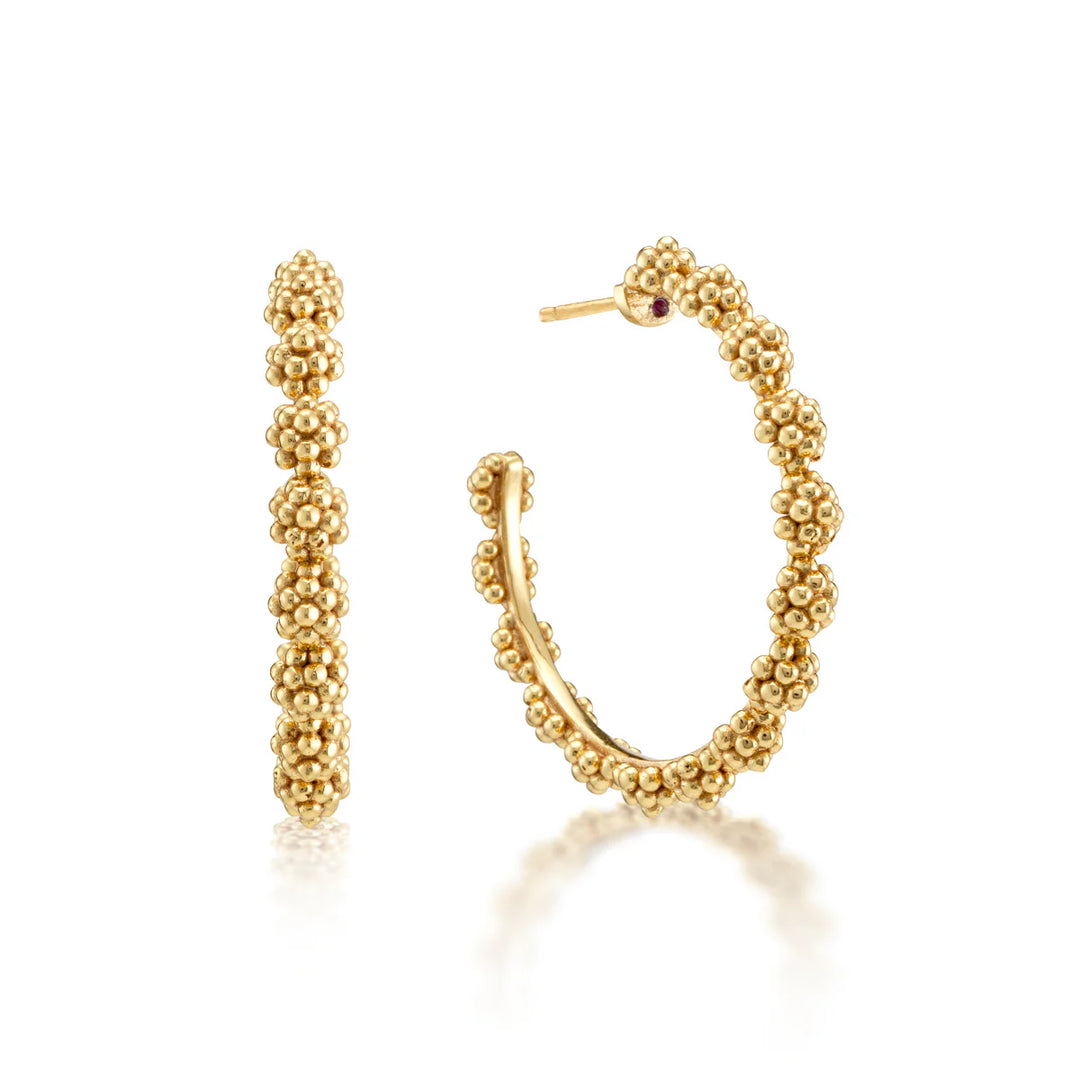 Capucine De Wolf Berry Icon Medium Hoop Earrings - Gold