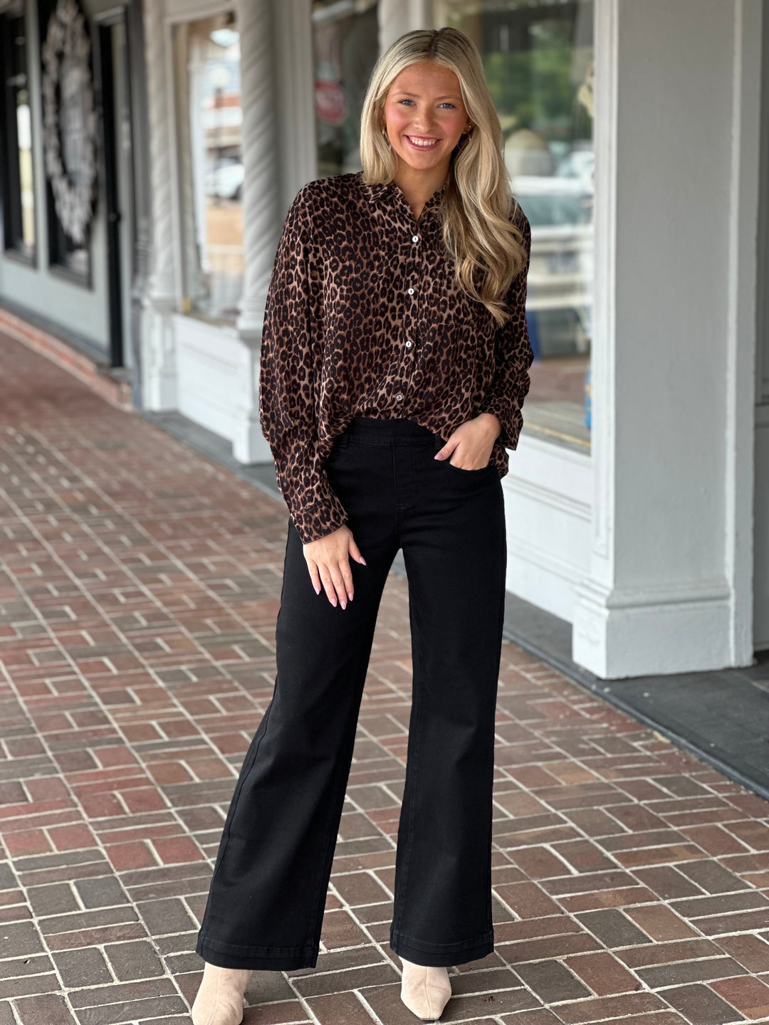 Dear John Mindy Flare Jeans in Black