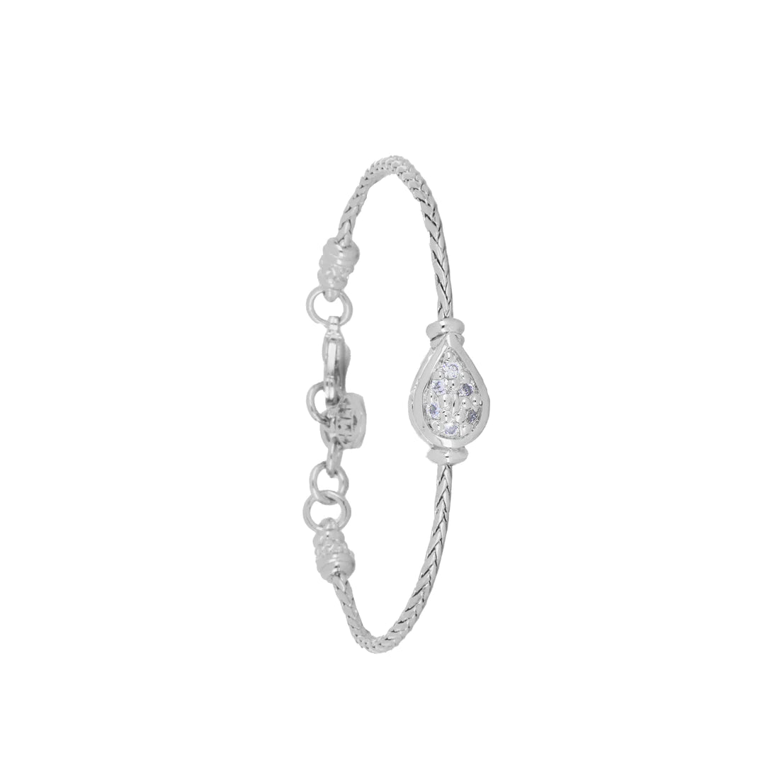 John Medeiros Celebration Collection Pear Shaped Pavé Single Strand Bracelet