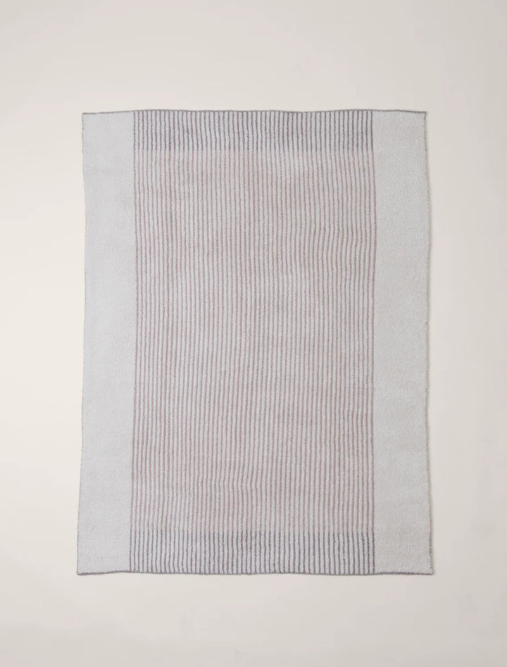 Barefoot Dreams CozyChic® Texture Stripe Throw in Taupe Multi