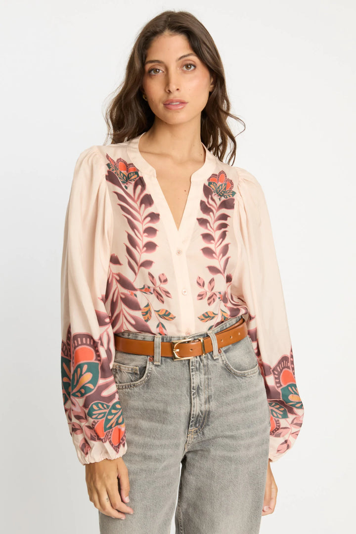 Selene Top in Copper Orchard