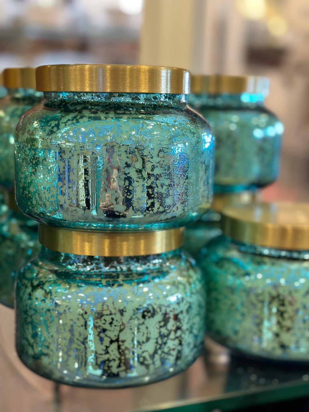 Capri Blue Aqua Opaline Volcano Signature Candle, 19 oz