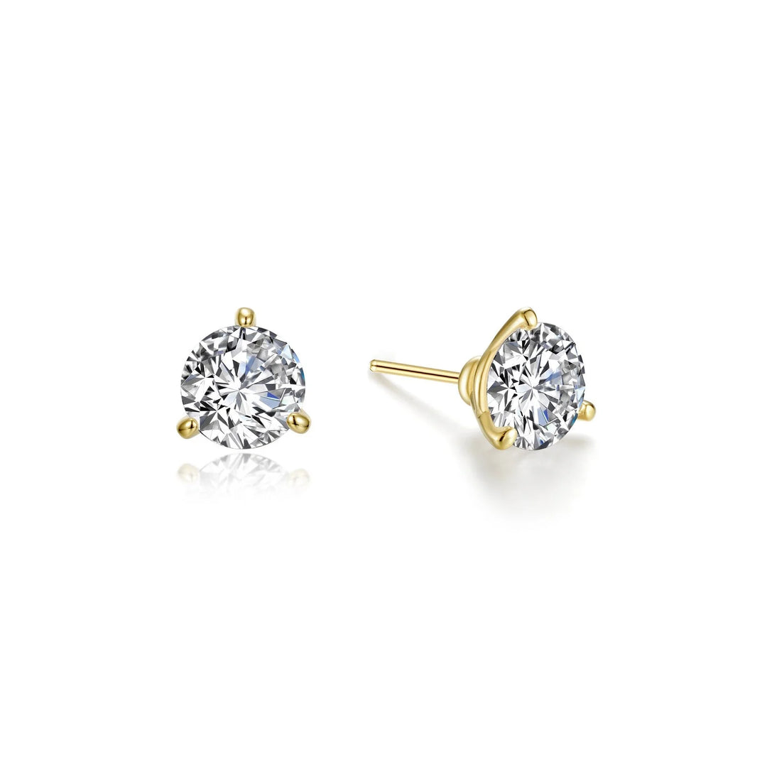 Lafonn 1 CTW 3 Prong Martini Stud Earrings