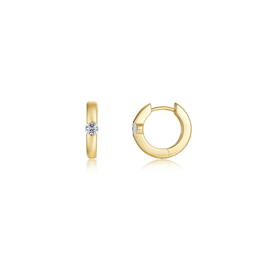 Lafonn Ella Huggie Earrings in Gold