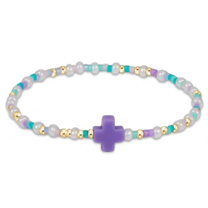 Enewton Egirl Hope Unwritten Signature Cross Bracelet- How Do You Lilac Me Now?