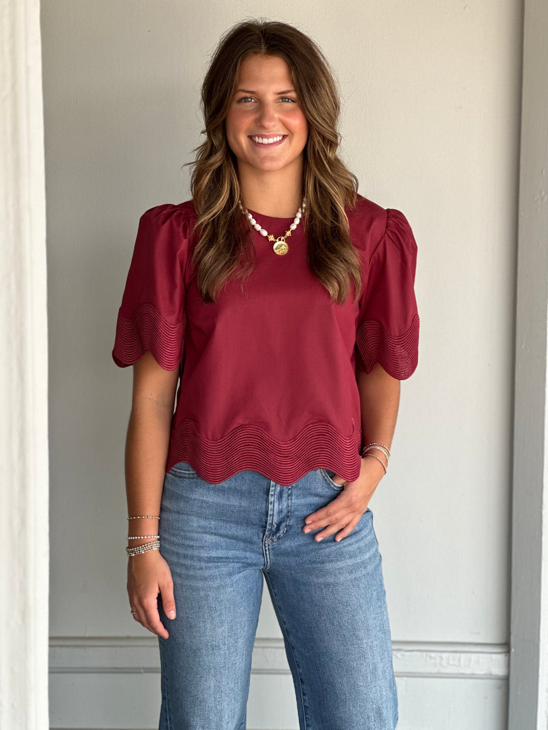 Finding Your Way Top in Burgundy