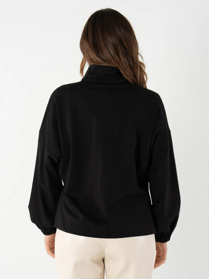 Emily Mccarthy Long-sleeve Poppy in Black Ponte