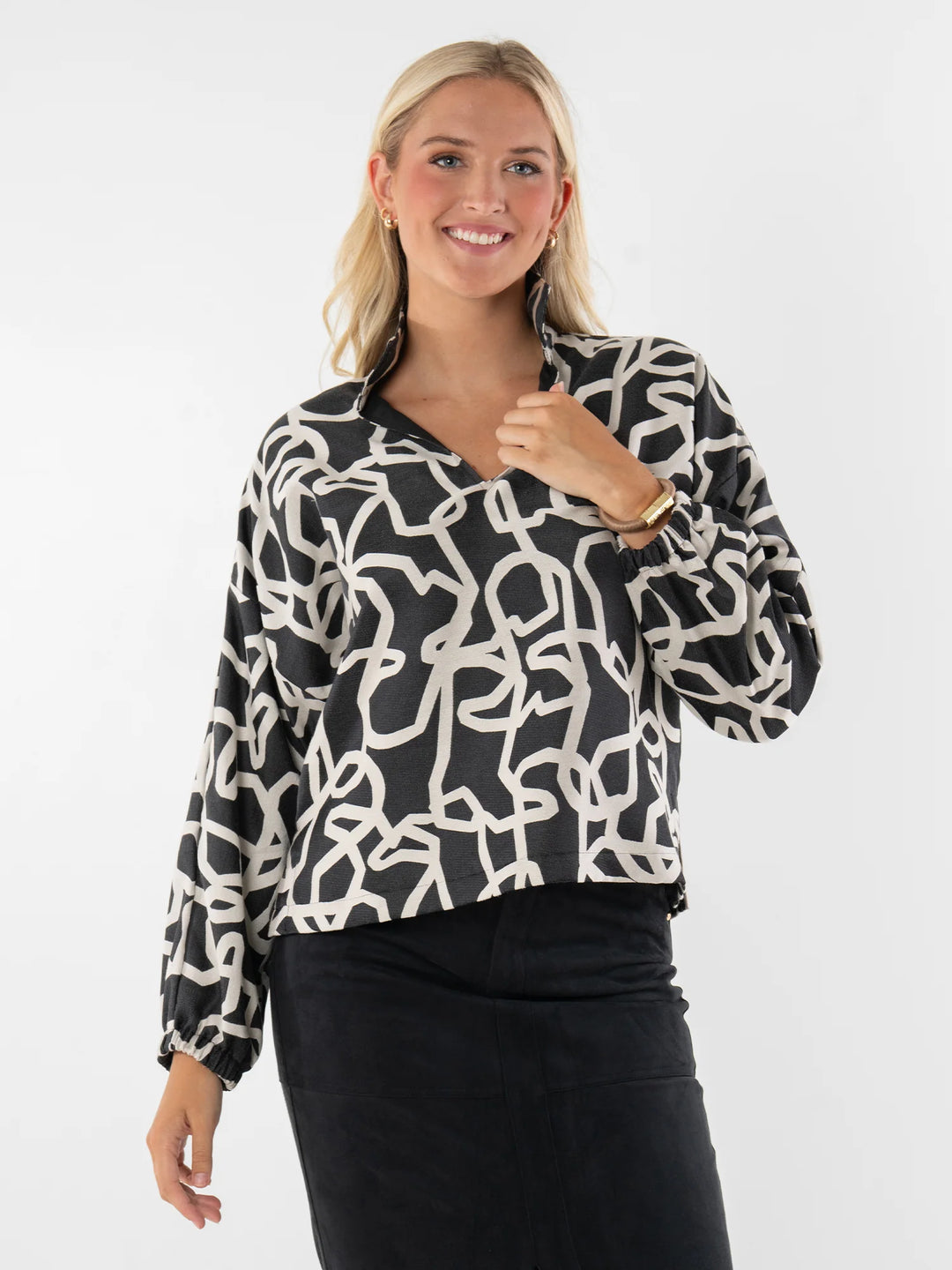 Emily Mccarthy Long-sleeve Poppy Top in Boot