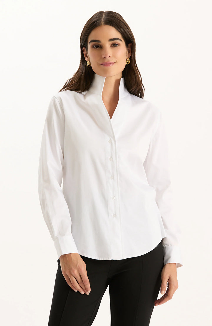 Tyler Boe Natalie Cotton Shirt in White