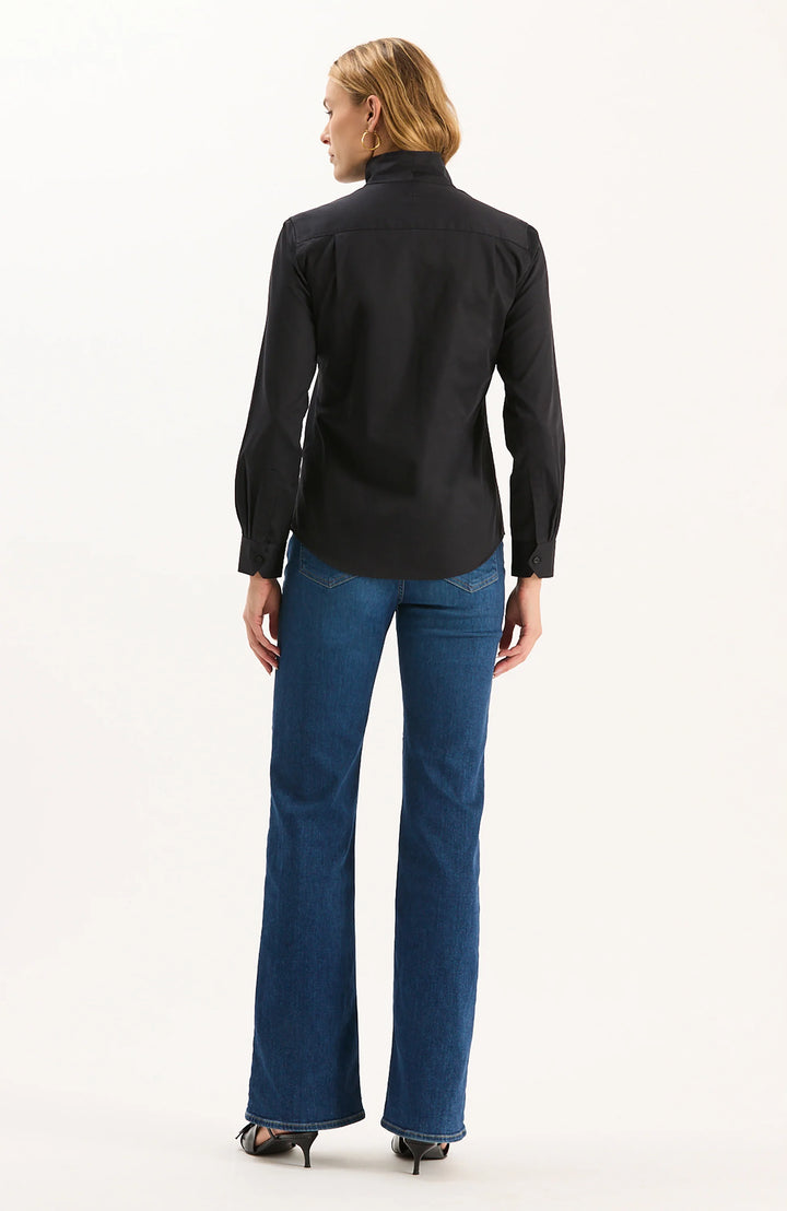 Tyler Boe Natalie Cotton Shirt in Black