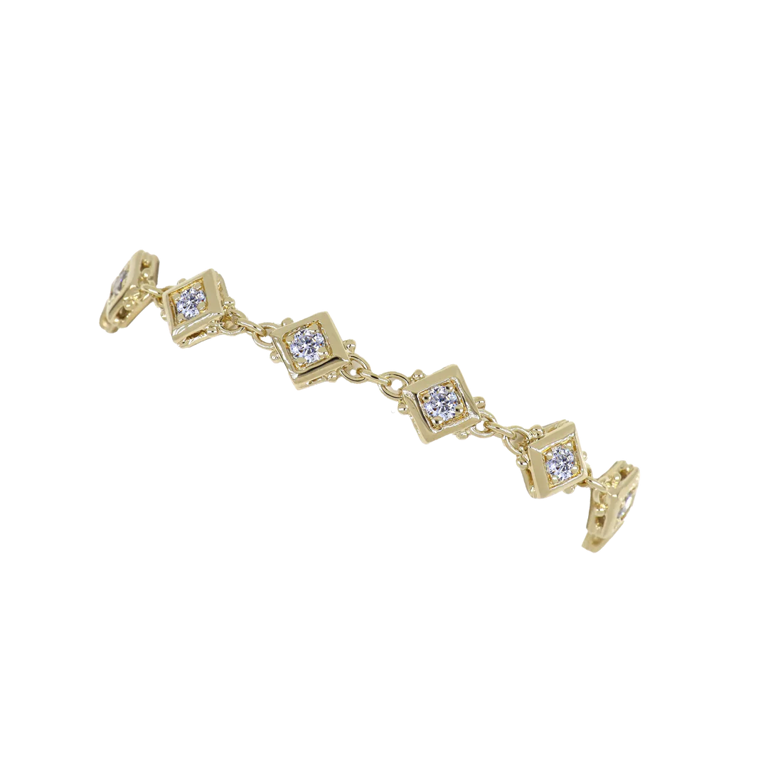 John Medeiros Gilded Collection 11 Stone Tennis Bracelet 7"