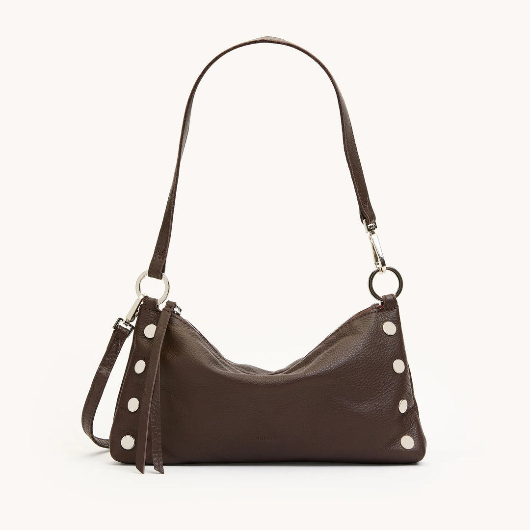 Hammitt Kyle Bag in Espresso Pebble | Silver