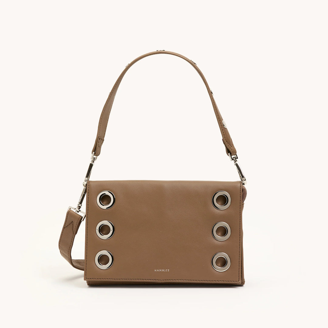 Hammitt Montana Clutch Small in Dune | Silver