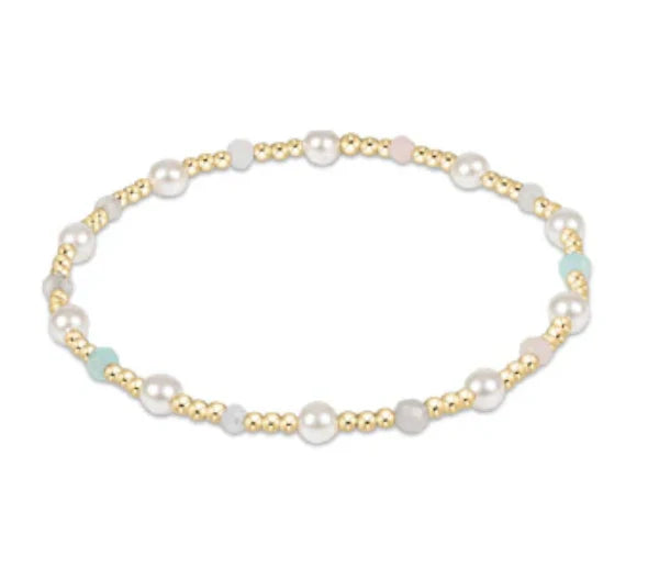 Enewton Pearl Sincerity Pattern 4mm Bead Bracelet- Hot Mess SS25