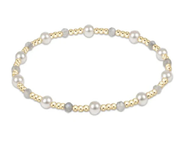 Enewton Pearl Sincerity Pattern 4mm Bead Bracelet- Labradorite