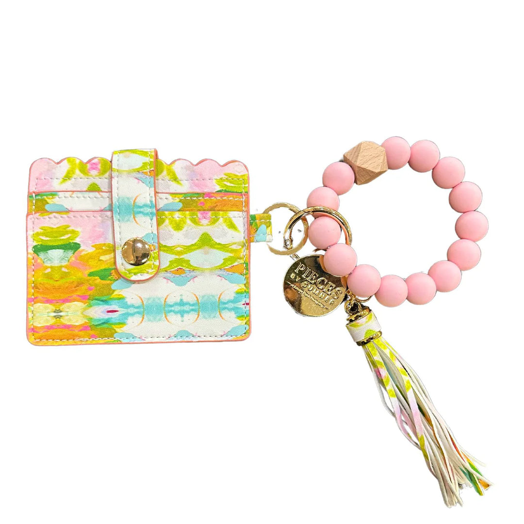 Laura Park Keychain Wristlet Wallet in Palm Beach
