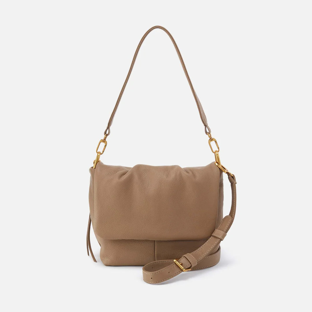 Hobo Harley Convertible Shoulder Bag in Pebbled Leather | Cedar Sagebrush