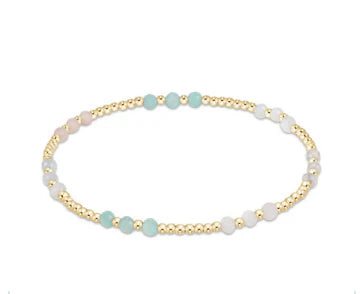 Enewton Gemstone Gold Joy Pattern 3mm Bead Bracelet- Hot Mess SS25