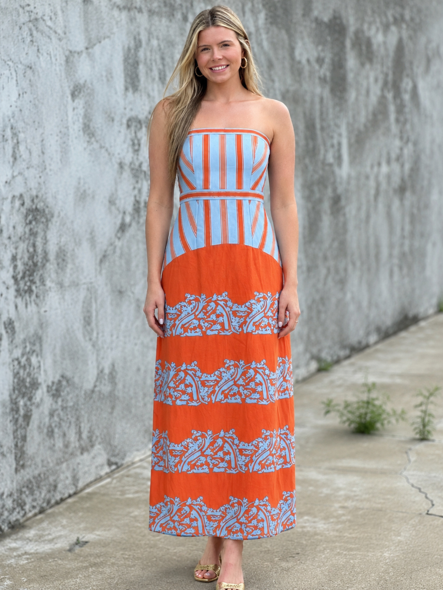 cali maxi dress by anna cate Anna Cate cali maxi shell stamp dress Turner's
