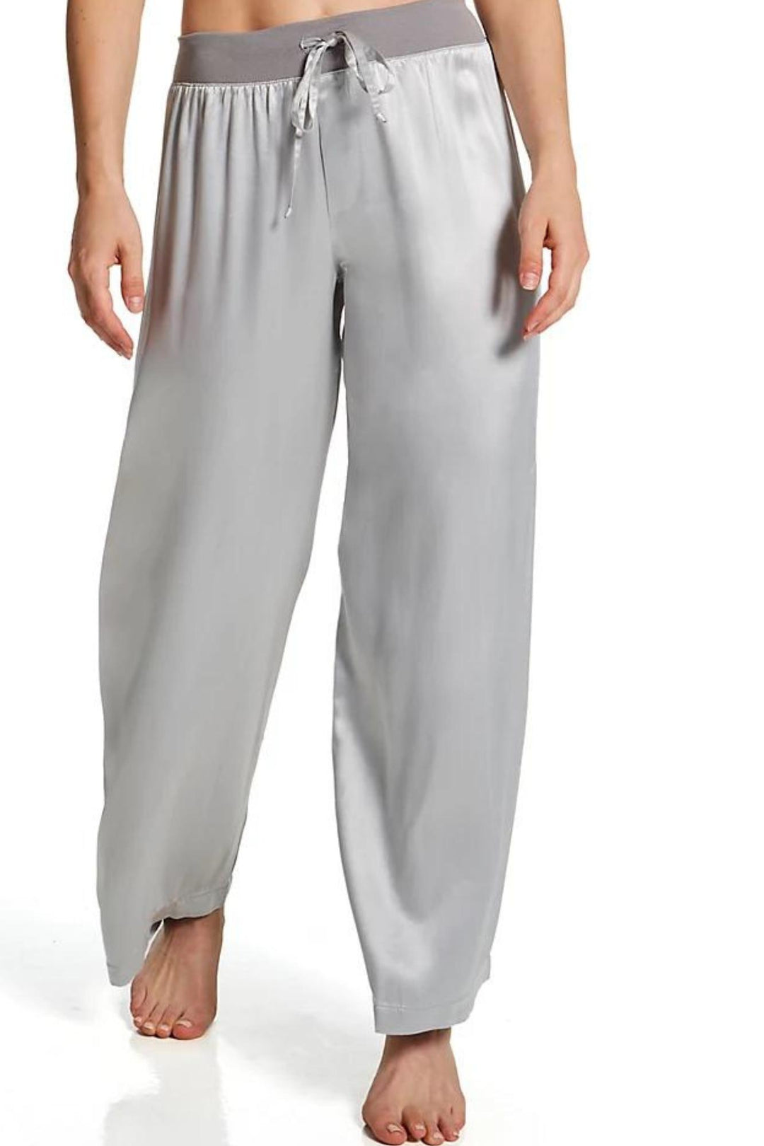 PJ Harlow Dreamwear Jolie Satin Pant in Dark Silver
