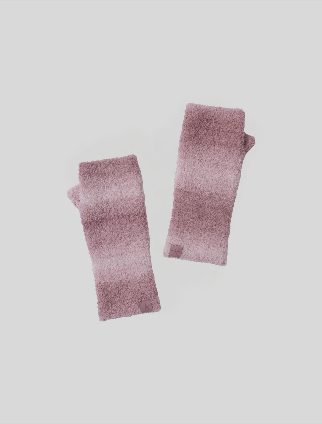 Barefoot Dreams CozyChic® Space Dye Fingerless Gloves in Teaberry Spacedye
