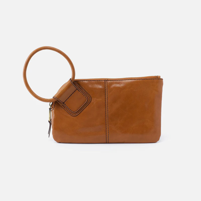 Hobo Sable Wristlet in Truffle