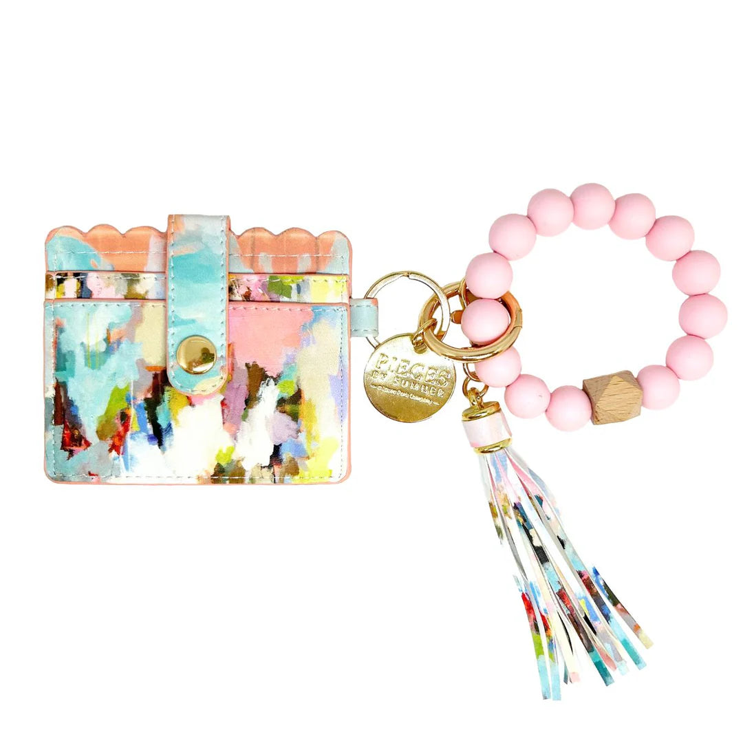 Laura Park Keychain Wristlet Wallet in Brooks Avenue