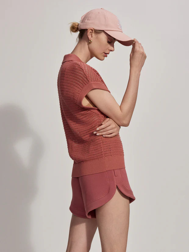 VARLEY Otto Knit Vest in Canyon Rose