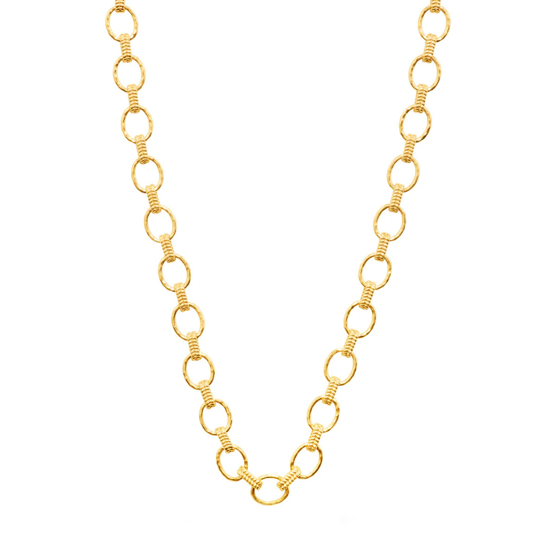 Capucine De Wolf Cleopatra Small Link Necklace, 16"+2" - Gold