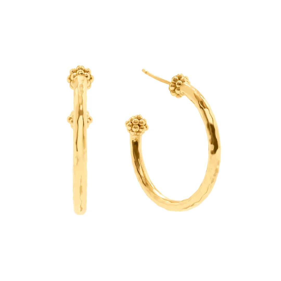 Capucine De Wolf Berry Slice Medium Hoop Earrings - Gold