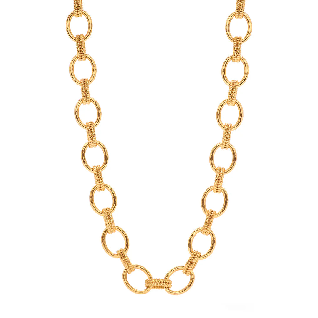 Capucine De Wolf Cleopatra Regal Link Necklace, 16"+2" - Gold