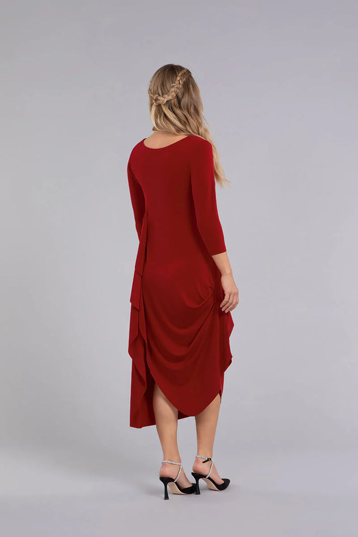 Sympli Drama Dress in Red