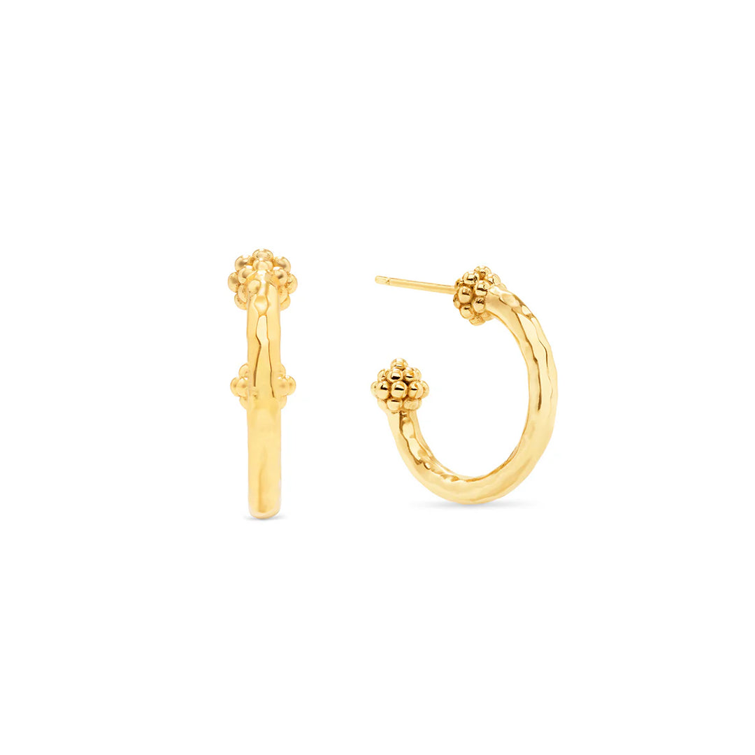 Capucine De Wolf Berry Slice Small Hoop Earrings - Gold