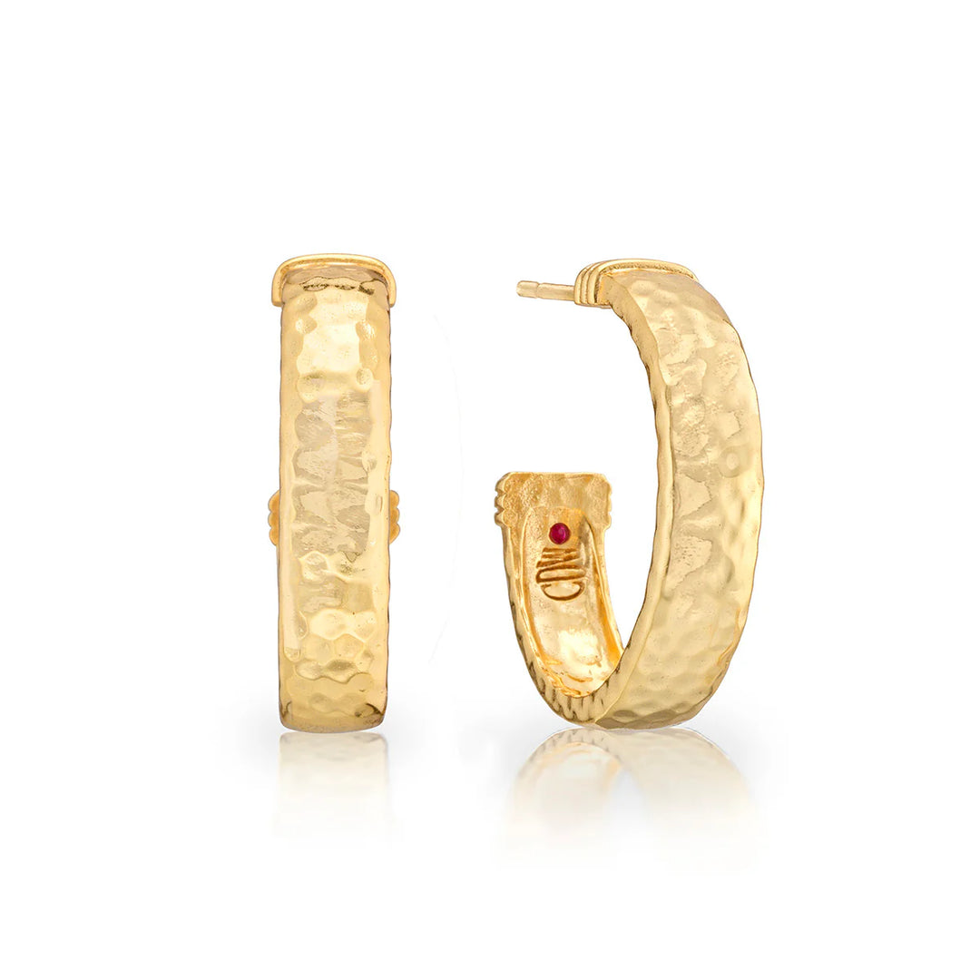 Capucine De Wolf Cleopatra Classic Medium Hoop Earrings - Gold