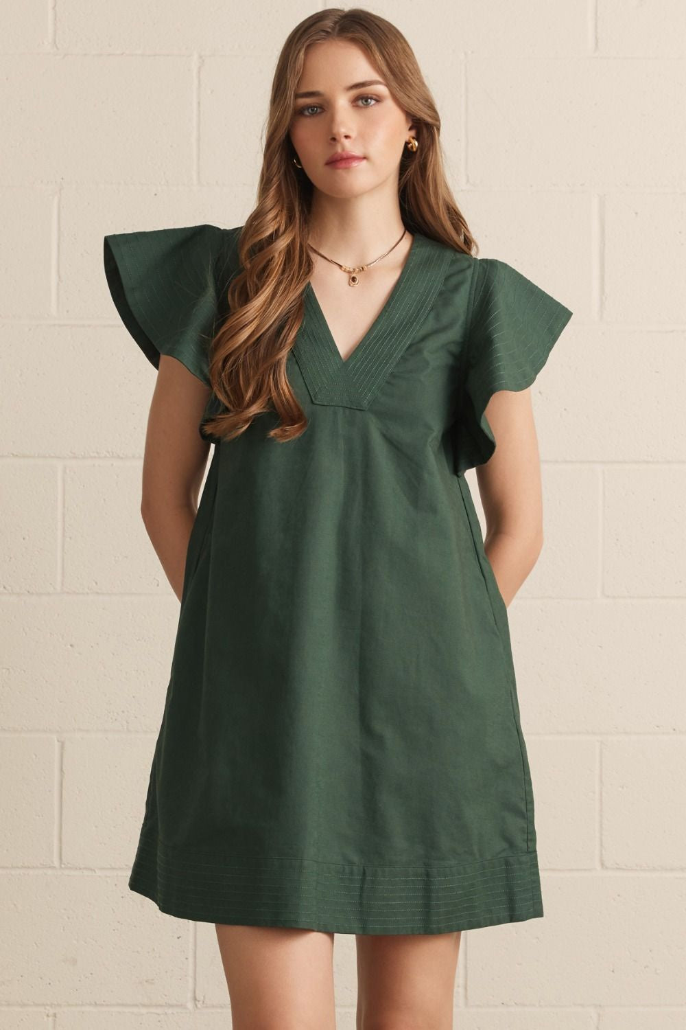 Show Me The Way Hunter Green Mini Dress – Sugar & Spice