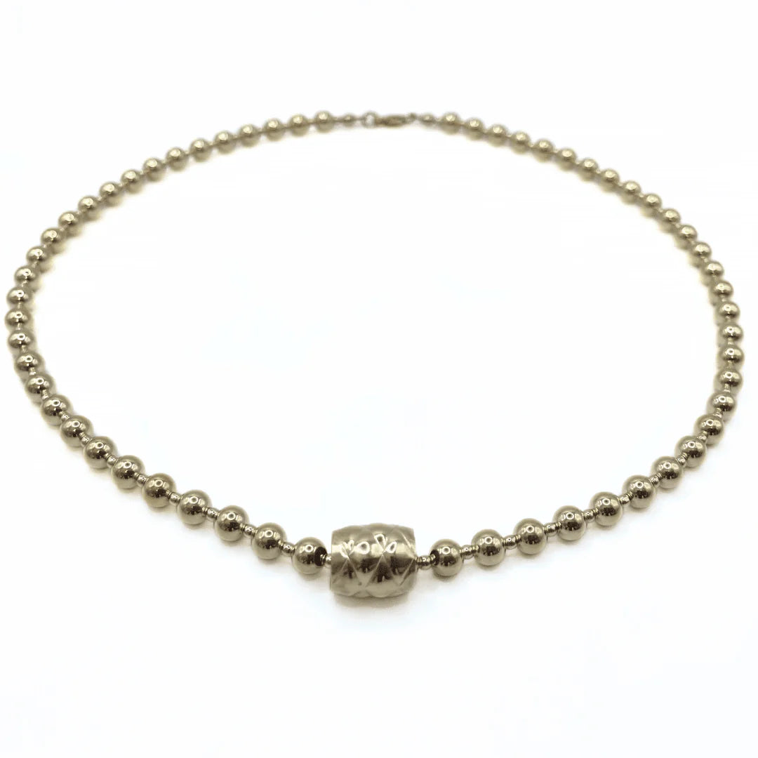 Erin Gray 5mm+2mm 14k Gold-Filled Waterproof Dimension Barrel Necklace